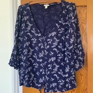 Blue floral Hinge top, from Nordstrom